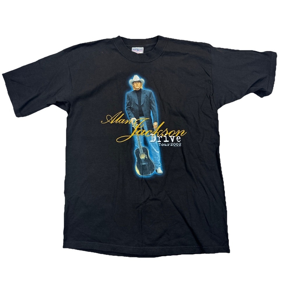 Alan Jackson Men's Large 2002 Drive Concert T-Shirt Country Music